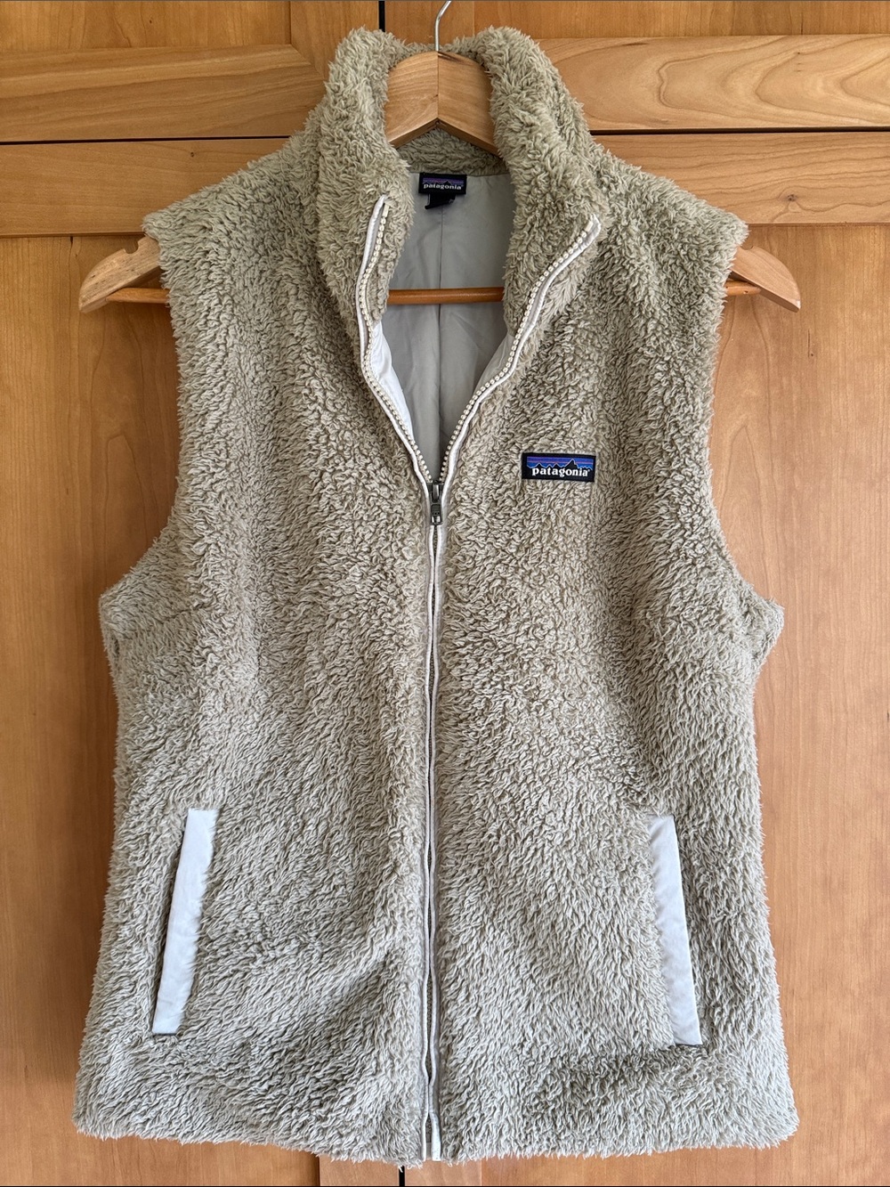 Patagonia Women’s Fleece Vest in Light Brown